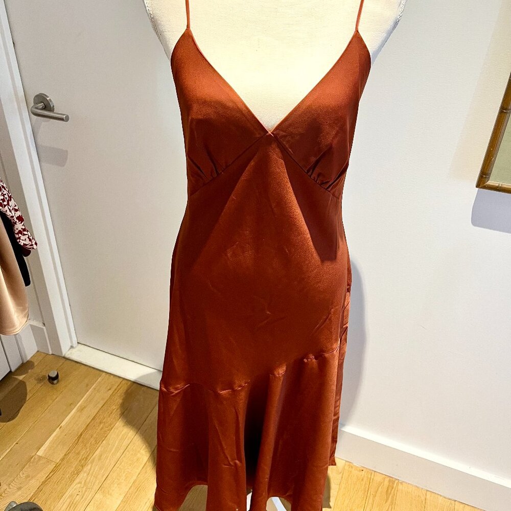 NEW Banana Silk Slip Dress